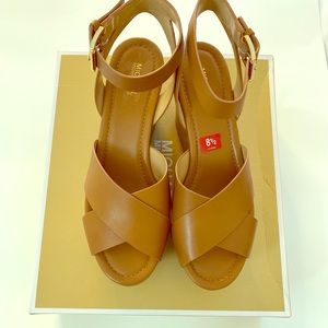 Michael Kors leather Acorn Mid Wedge